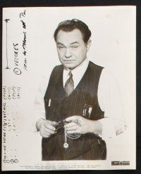 8r634 EDWARD G. ROBINSON 5 8x10 stills '30s-40s from classic Double Indemnity, Manpower, more!