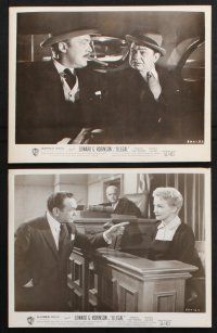 8r349 ILLEGAL 12 8x10 stills '55 cool images of Edward G. Robinson & gorgeous Nina Foch!