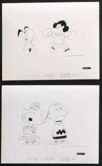 8r544 SNOOPY COME HOME 7 8x10 stills '72 Peanuts, Charlie Brown, great Schulz art of Snoopy & gang!