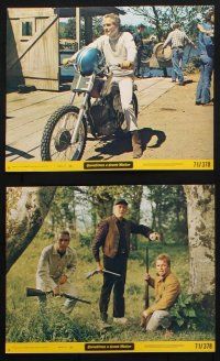 8r099 SOMETIMES A GREAT NOTION 8 8x10 mini LCs '71 Paul Newman, Fonda, Jaeckel, Remick, Sarrazin!