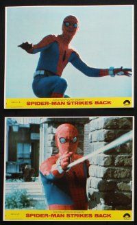 8r111 SPIDER-MAN STRIKES BACK 8 8x10 mini LCs '78 Marvel Comics, Spidey's greatest challenge!