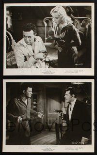 8r676 STORM FEAR 5 8x10 stills '56 star/director Cornel Wilde, Jean Wallace, Steven Hill w/ gun!