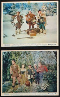 8r092 SNOW WHITE & THE THREE STOOGES 8 color English FOH LCs '61 Moe, Larry & Joe with Carol Heiss!