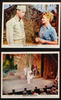 8r103 SOUTH PACIFIC 8 color English FOH LCs '59 Rossano Brazzi, Gaynor, Rodgers & Hammerstein!