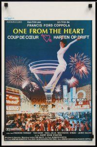 8z568 ONE FROM THE HEART Belgian '82 Francis Ford Coppola, Nastassja Kinski in giant glass!