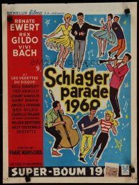 8z588 SCHLAGERPARADE 1960 Belgian '60 great artwork from German musical comedy!