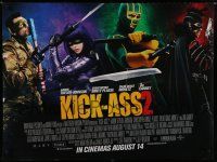 8z462 KICK-ASS 2 advance DS British quad '13 Aaron Taylor-Johnson, Chloe Grace Moretz, action heros