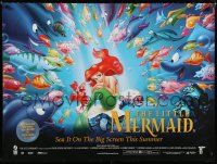 8z468 LITTLE MERMAID advance DS British quad R98 great image of Ariel & cast, Disney cartoon!