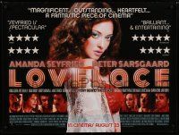 8z470 LOVELACE advance DS British quad '13 pretty Amanda Seyfried in title role as Linda Lovelace!