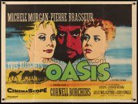 8z480 OASIS British quad '56 sexy Michele Morgan, Pierre Brasseur, directed by Yves Allegret!