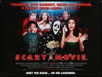 8z490 SCARY MOVIE DS British quad '00 Wayans horror screwball spoof, no mercy, no shame, no sequel!