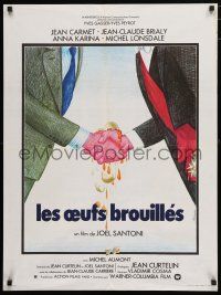 8z272 SCRAMBLED EGGS French 23x32 '76 Les oufs brouilles, wacky Ferracci artwork!