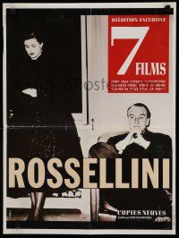 8z308 ROSSELLINI French 15x21 '80s pretty Ingrid Bergman & George Sanders in Journey to Italy!