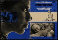 8z106 PERSONA blue Italian photobusta '66 Liv Ullmann & Bibi Andersson, Bergman classic!