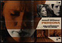 8z107 PERSONA brown Italian photobusta '66 Liv Ullmann & Bibi Andersson, Bergman classic!