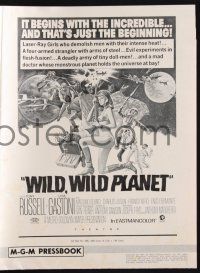 9c499 WILD, WILD, WILD PLANET pressbook R67 I Criminali Della Galassia, cool Italian sci-fi!