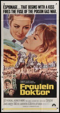 9d599 FRAULEIN DOKTOR int'l 3sh '69 Suzy Kendall, World War I, espionage that begins with a kiss!