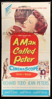 9d732 MAN CALLED PETER 3sh '55 Richard Todd & Jean Peters make your heart sing with joy!