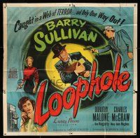 9d201 LOOPHOLE 6sh '54 relentless cop Barry Sullivan & lethal blonde Dorothy Malone!