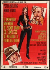 9d342 MAGIC CHRISTIAN Italian 1p '70 different art of sexy Raquel Welch, Peter Sellers & Ringo!