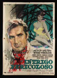 9d257 MAN WHO HAD POWER OVER WOMEN Italian 2p '70 Cesselon art of Rod Taylor & sexy Carol White!