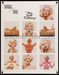 9e665 MARILYN MONROE commercial poster '80s multiple images of star from last sitting w/Stern!