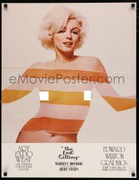 9e664 MARILYN MONROE commercial poster '80s image of sexy star topless from last sitting!