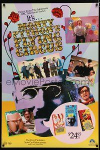 9e872 MONTY PYTHON'S FLYING CIRCUS video poster '86 Chapman, Idle, Jones, Palin, Gilliam & Cleese!