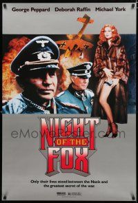 9e877 NIGHT OF THE FOX video poster '90 George Peppard, Michael York, sexy Deborah Raffin!