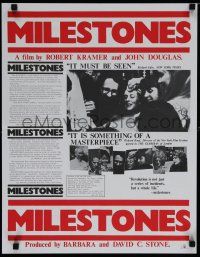 9e536 MILESTONES special 18x23 '75 Mary Chapelle, Sharon Krebs, Jim Nolfi, counter-culture!