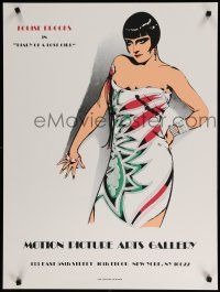 9e188 MOTION PICTURE ARTS GALLERY 24x32 art exhibition '90s Louise Brooks in Diary of a Lost Girl