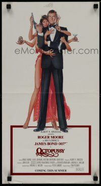 9e544 OCTOPUSSY special 12x22 '83 art of Maud Adams & Roger Moore by Gouzee!