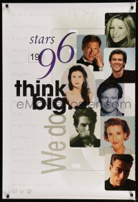 9e942 STARS 1996 video poster '96 Babs, Harrison Ford, Jim Carrey, Demi, Tom Cruise, Emma Thompson