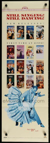 9e945 STILL SINGING STILL DANCING video poster '91 Fred Astaire dancing, musicals!