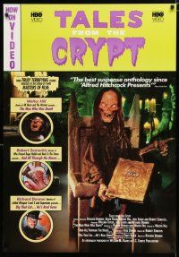 9e950 TALES FROM THE CRYPT video poster '89 cool comic cover & image of Crypt Keeper!