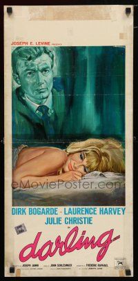 9k414 DARLING Italian locandina '65 sexy Julie Christie, Laurence Harvey, Dirk Bogarde!