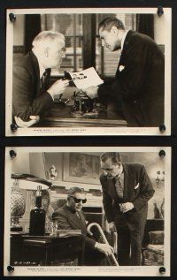 9p473 JUST BEFORE DAWN 11 8x10 stills '46 cool images of Warner Baxter as The Crime Doctor!