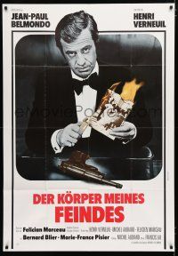 9r659 BODY OF MY ENEMY German 33x47 '77 Jean-Paul Belmondo, Verneuil's Le corps de mon ennemi!