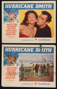 9s904 HURRICANE SMITH 2 LCs '52 sexy tropical babe Yvonne De Carlo, John Ireland