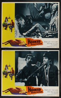 9s230 HOOKED GENERATION 8 LCs '68 Jeremy Slate, Steve Alaimo, drug addiction, needle title art!