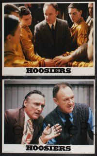 9s231 HOOSIERS 8 LCs '86 Indiana sports, best basketball movie ever, great images!