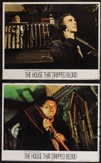 9s708 HOUSE THAT DRIPPED BLOOD 4 LCs '71 Christopher Lee, Denholm Elliott, Ingrid Pitt!