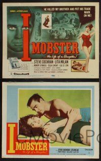 9s240 I MOBSTER 8 LCs '58 Roger Corman, he killed her brother and put his dirty trade mark on her!