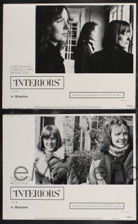 9s247 INTERIORS 8 LCs '78 Diane Keaton, Mary Beth Hurt, E.G. Marshall, directed by Woody Allen!