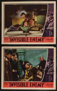 9s528 INVISIBLE ENEMY 6 LCs '38 Alan Marshal, Tala Birrel, Herbert Mundin, cool crime images!