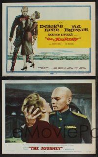 9s254 JOURNEY 8 LCs '58 great images of Yul Brynner in uniform & sexy Deborah Kerr!