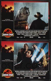 9s257 JURASSIC PARK 8 LCs '93 Steven Spielberg, Richard Attenborough re-creates dinosaurs!