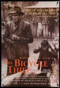 9x101 BICYCLE THIEF 1sh R1999 Vittorio De Sica's classic Ladri di biciclette!