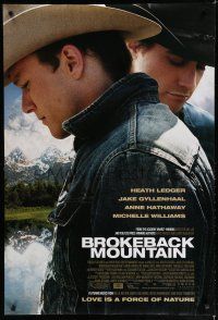 9x135 BROKEBACK MOUNTAIN DS 1sh '05 Ang Lee directed, Heath Ledger & Jake Gyllenhaal!