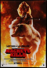 9x476 MACHETE KILLS teaser DS 1sh '13 image of sexy Lady Gaga as La Camaleon!